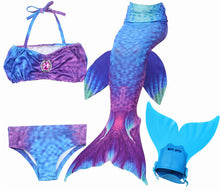 2018 NEW!Children Mermaid Tail with Monofin Kids Girls Costumes Swimming Mermaid Tail Mermaid Swimsuit Flipper for girls