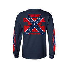 Men's Confederate Rebel Flag Long Sleeve Shirt What We Need Is Idiot Control