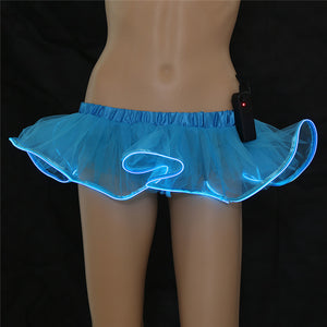 Fashion dance LED tutu skirt Up Neon Fancy Rainbow Mini Tutu Fancy Costume Adult light Skirt TFS Corset Tutu Skirt DBL002