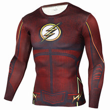 Cosplay Costume Reverse Flash 3D Printed T-shirts Men Raglan Long Sleeve Compression Shirt Fitness Clothing Male Tops Halloween