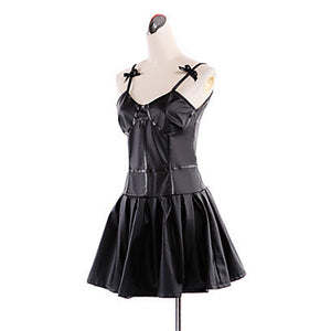 New Anime Future Diary 2nd Mirai Nikki Yuno Gasai Black Dress Costume Cosplay
