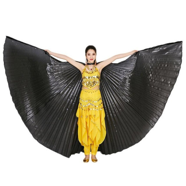 High Quality Dancing Dress 2017 Egypt Belly Wings Dancing Costume Belly Dance accessories No Sticks