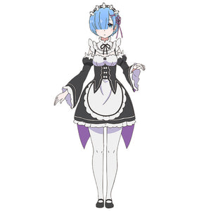 Re Zero Kara Hajimeru Isekai Seikatsu Ramu RAM Remu REM Maid Apron Dress Outfit Uniform Anime Cosplay Costumes