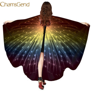 Chamsgend Newly Design Peacock Wings Pashmina Shawl Nymph Pixie Poncho Women Costume Accessory 70925 Drop Shipping