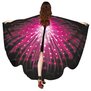 Chamsgend Newly Design Peacock Wings Pashmina Shawl Nymph Pixie Poncho Women Costume Accessory 70925 Drop Shipping