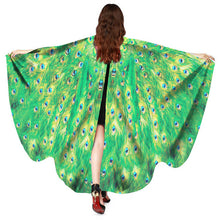 Chamsgend Newly Design Peacock Wings Pashmina Shawl Nymph Pixie Poncho Women Costume Accessory 70925 Drop Shipping