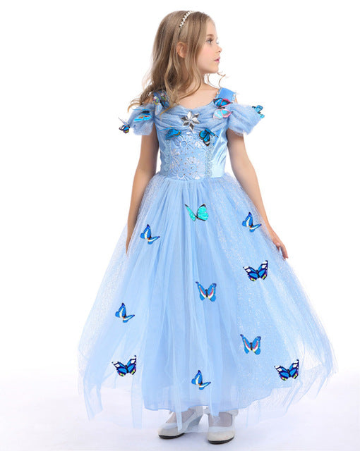 Summer Girls Cinderella Dress Carnaval Costume For Kids Dresses For Girls Clothes Children Easter Party Teenager Dress Vestidos