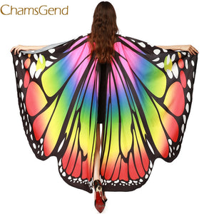 Chamsgend Newly Design Women Butterfly Wings Pashmina Shawl Scarf Nymph Pixie Poncho Costume Accessory 70925 Drop Shipping