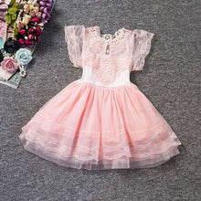 2018 Child Christening Summer Baby Girl Lace Dress Kids Ruffles Lace Tutu Dresses For Girls Princess Wedding Party Events Wear
